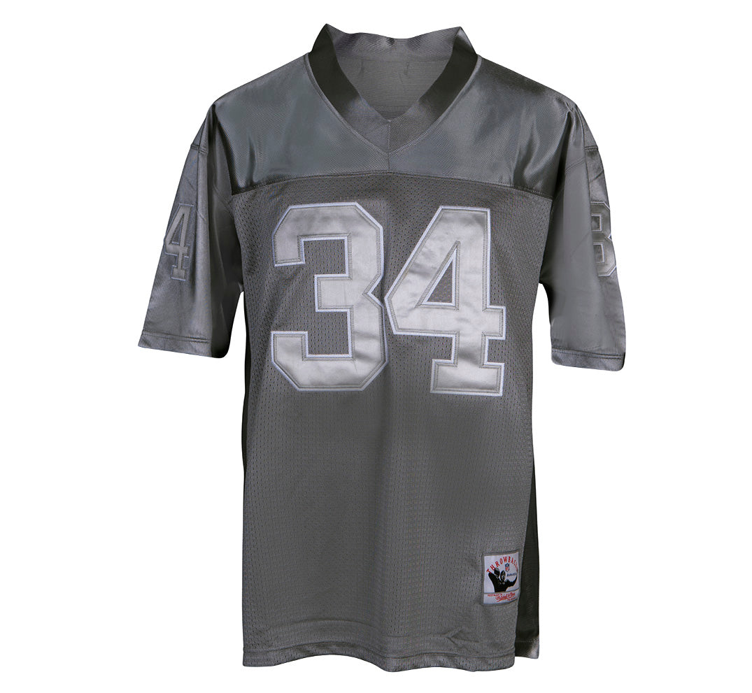 Men's Las Vegas Raiders Bo Jackson Mitchell & Ness Black Big & Tall 1988  Retired Player Replica Jersey